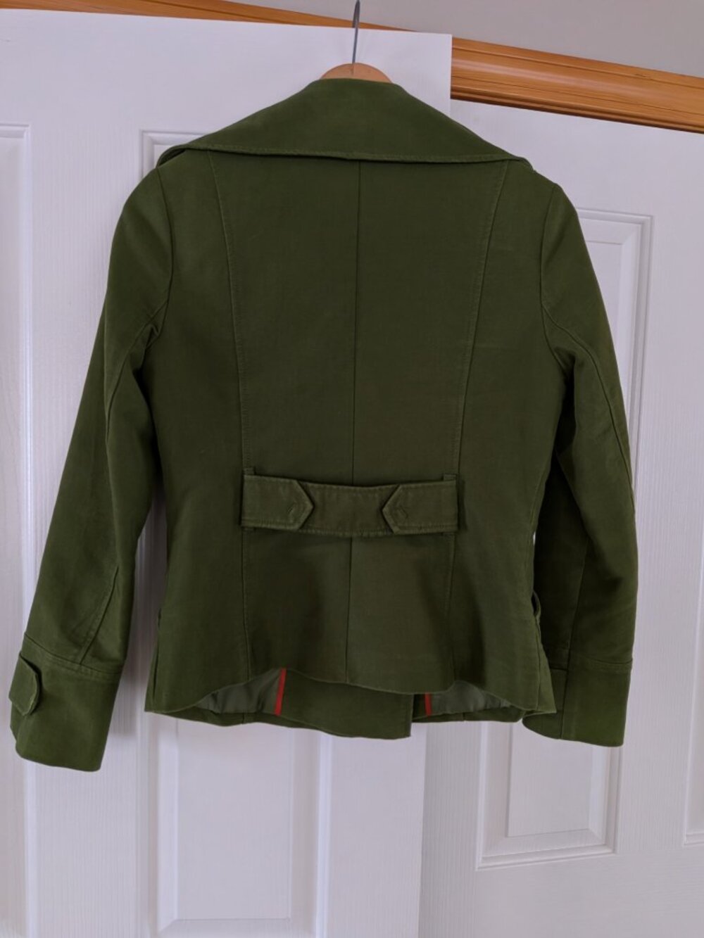 Anthropologie Millard Fillmore Green Water Resistant Peacoat - Size S - Picture 2 of 5